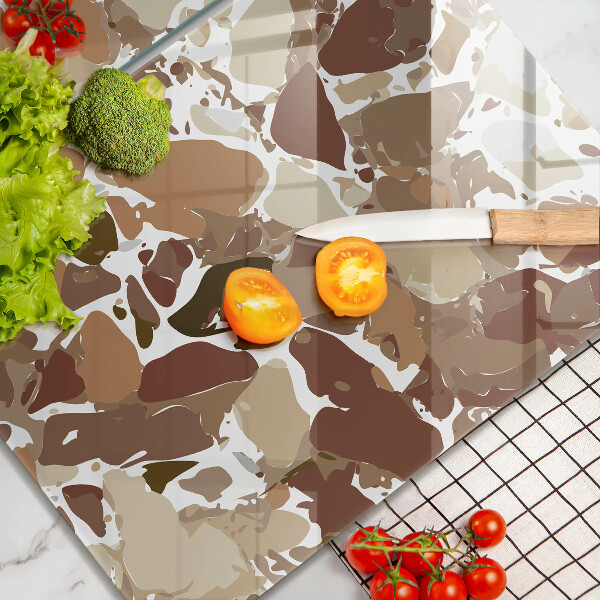 Steklena podloga za rezanje Kamnite dekorativne madeže