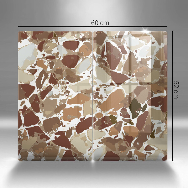 Steklena podloga za rezanje Kamnite dekorativne madeže