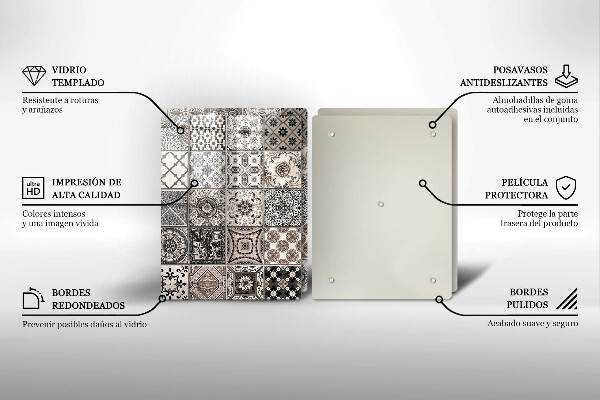 Steklena podloga za rezanje Dekorativne ploščice