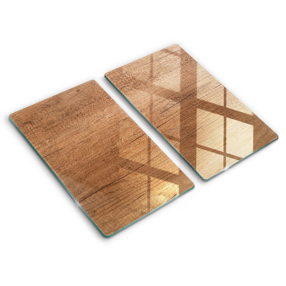 Steklena podloga za rezanje Tekstura lesa