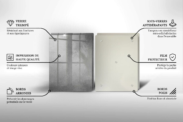 Steklena podloga za rezanje Ozadje s teksturo betona