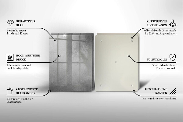 Steklena podloga za rezanje Ozadje s teksturo betona