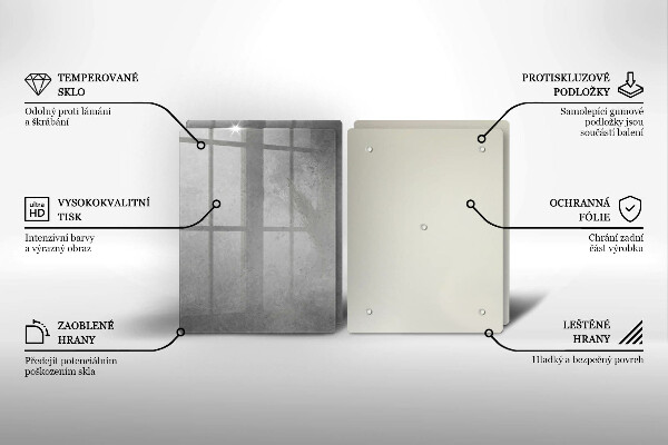 Steklena podloga za rezanje Ozadje s teksturo betona