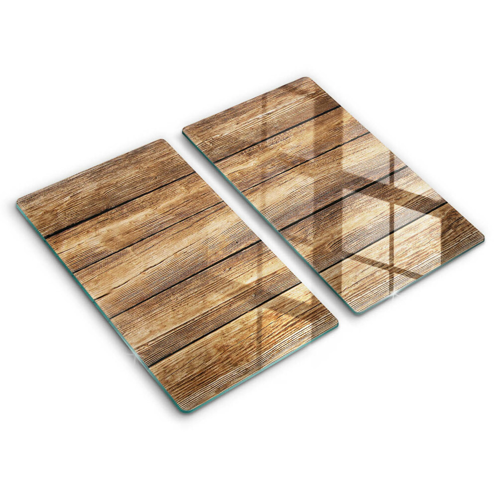 Steklena podloga za rezanje Plošče s teksturo lesa