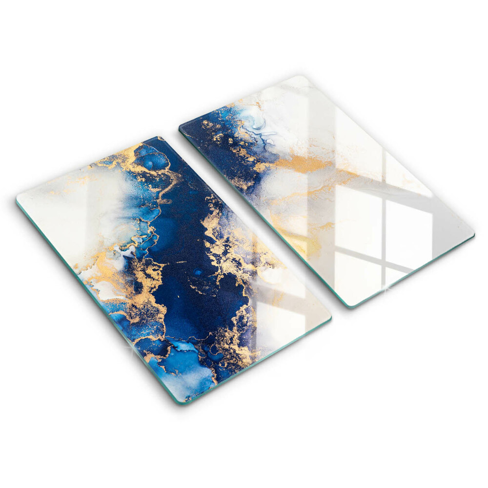 Steklena podloga za rezanje Abstrakcija z modro