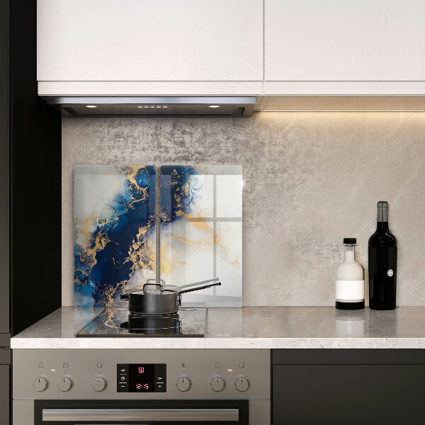 Steklena podloga za rezanje Abstrakcija z modro