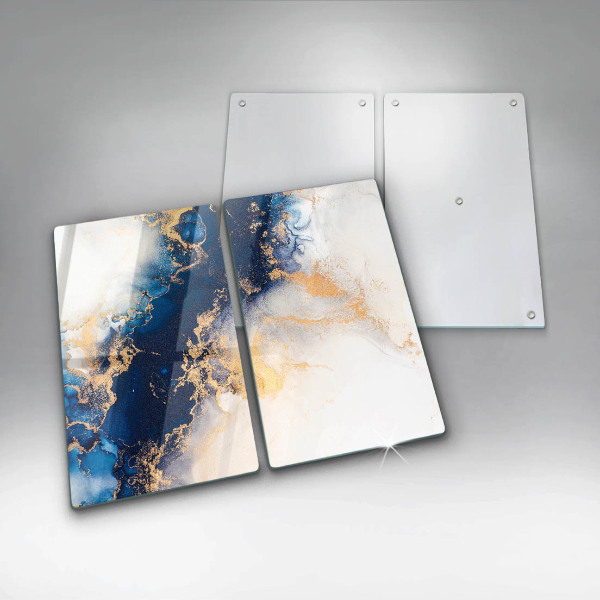 Steklena podloga za rezanje Abstrakcija z modro