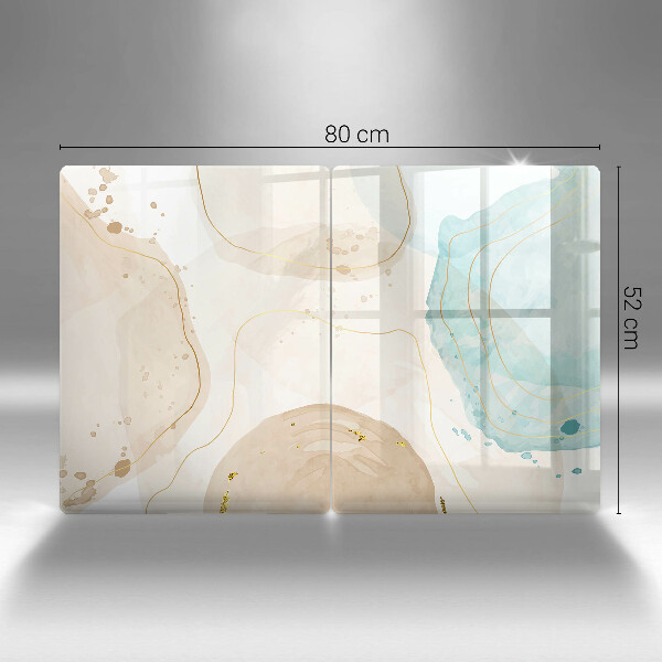 Steklena podloga za rezanje Svetle boho oblike