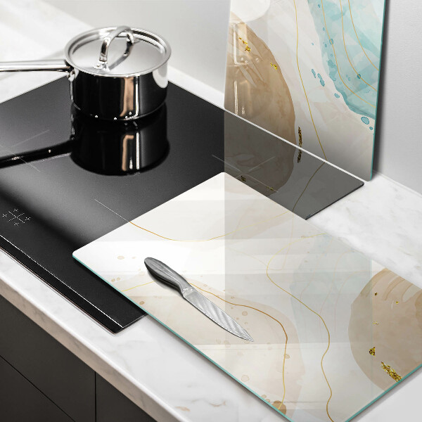 Steklena podloga za rezanje Svetle boho oblike