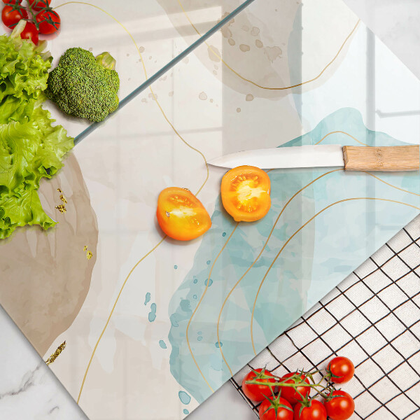 Steklena podloga za rezanje Svetle boho oblike