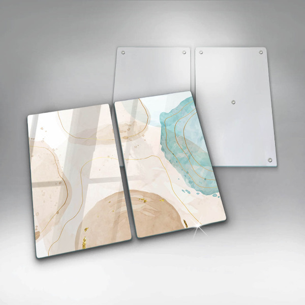 Steklena podloga za rezanje Svetle boho oblike