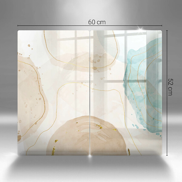 Steklena podloga za rezanje Svetle boho oblike