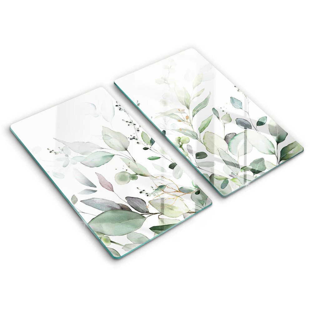 Steklena podloga za rezanje Akvarelne rastline