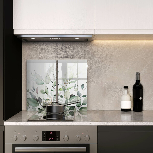 Steklena podloga za rezanje Akvarelne rastline