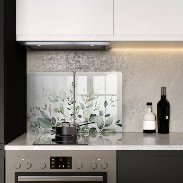 Steklena podloga za rezanje Akvarelne rastline