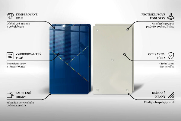 Steklena podloga za rezanje Moderno ozadje