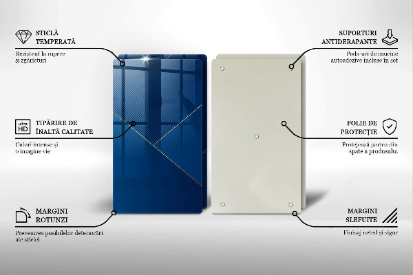 Steklena podloga za rezanje Moderno ozadje