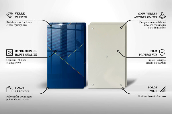 Steklena podloga za rezanje Moderno ozadje