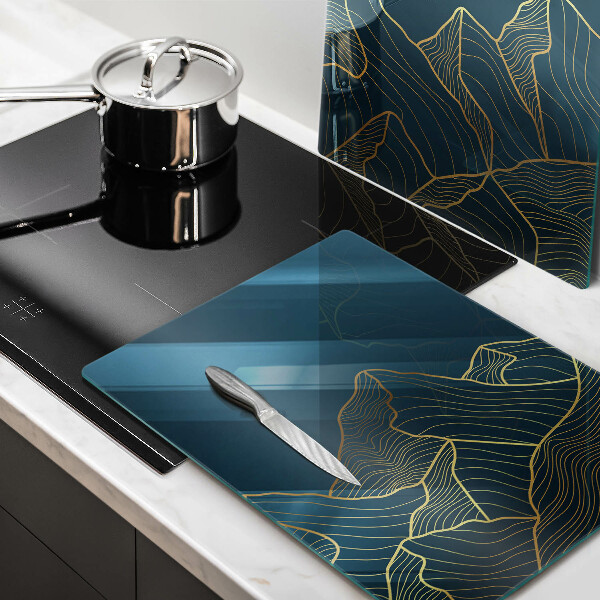 Steklena podloga za rezanje Abstraktne gore