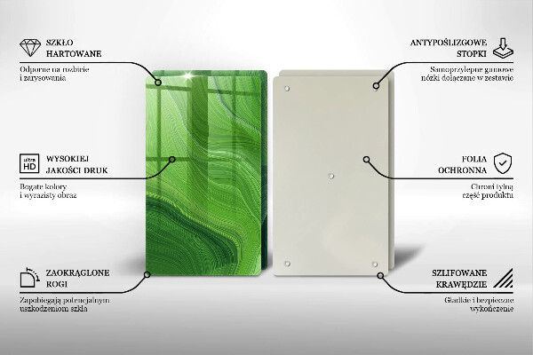 Steklena podloga za rezanje Abstraktna tekstura