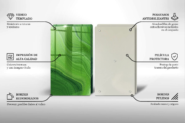 Steklena podloga za rezanje Abstraktna tekstura