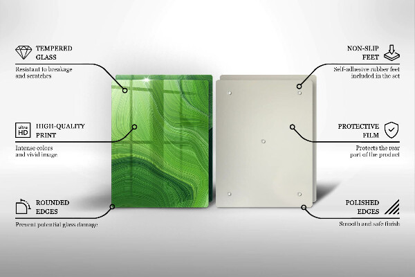 Steklena podloga za rezanje Abstraktna tekstura