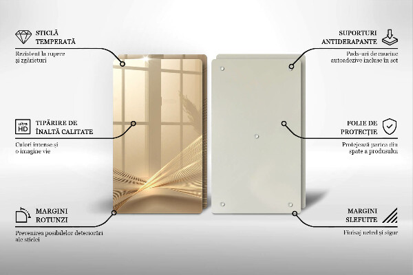 Steklena podloga za rezanje Moderna abstrakcija