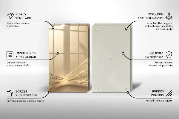 Steklena podloga za rezanje Moderna abstrakcija