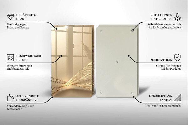 Steklena podloga za rezanje Moderna abstrakcija