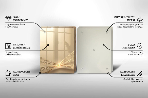 Steklena podloga za rezanje Moderna abstrakcija