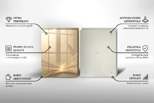 Steklena podloga za rezanje Moderna abstrakcija