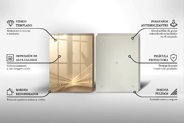 Steklena podloga za rezanje Moderna abstrakcija