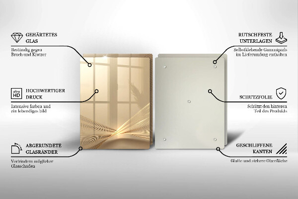 Steklena podloga za rezanje Moderna abstrakcija