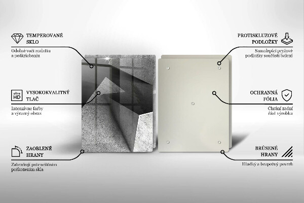 Steklena podloga za rezanje Konkretna abstrakcija