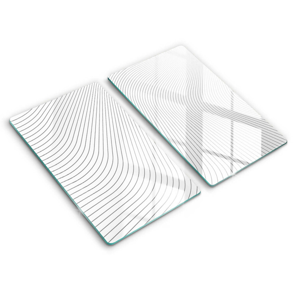 Steklena podloga za rezanje Vzorec modernih linij