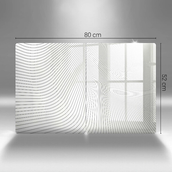 Steklena podloga za rezanje Vzorec modernih linij