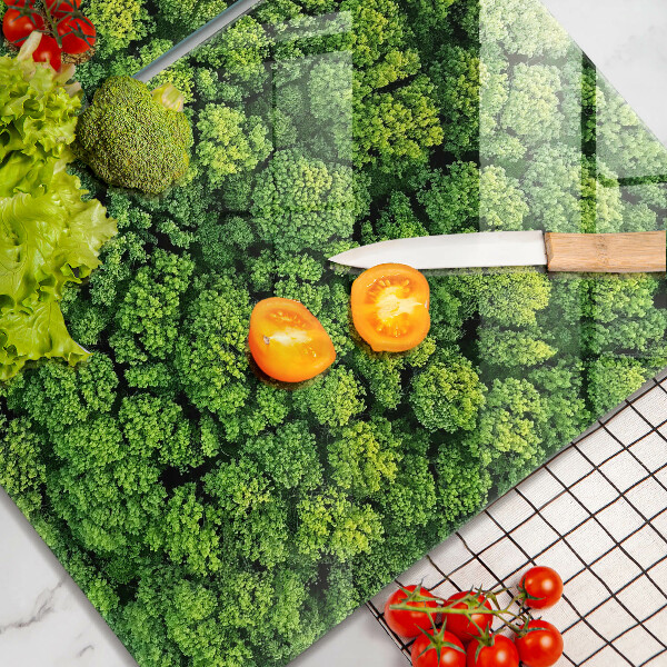 Steklena podloga za rezanje Naravna rastlina mah