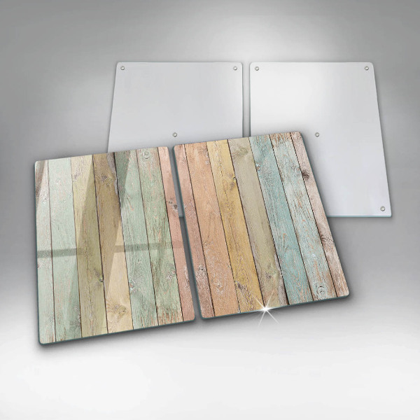 Steklena podloga za rezanje Pisane vintage table