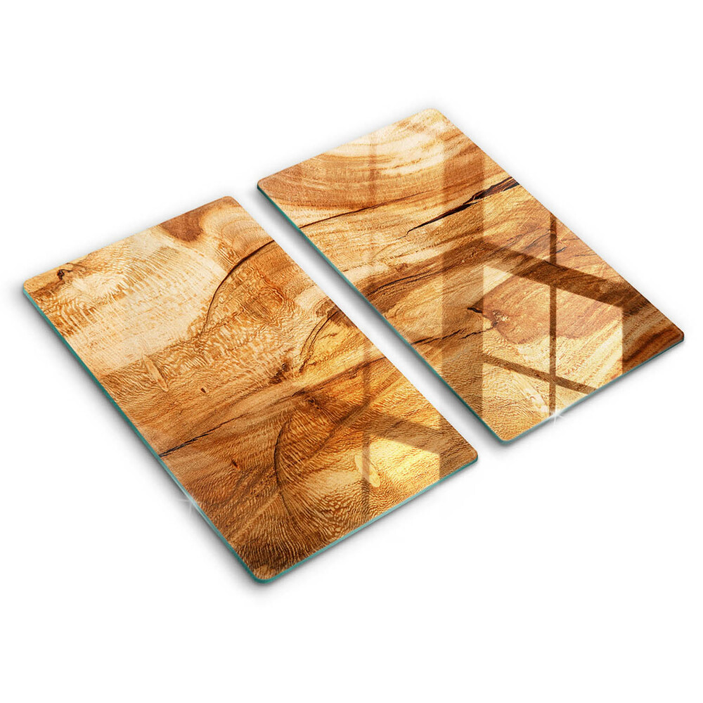 Steklena podloga za rezanje Tekstura lesene plošče