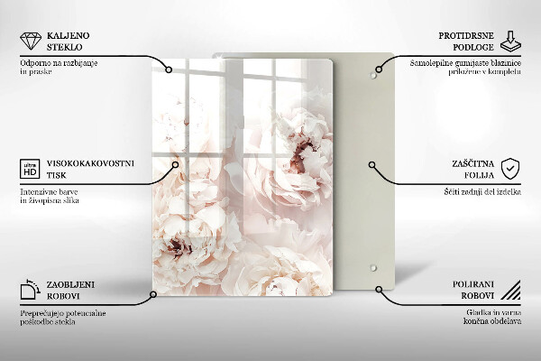 Steklena podloga za rezanje Rumena