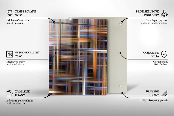 Steklena podloga za rezanje Rumena