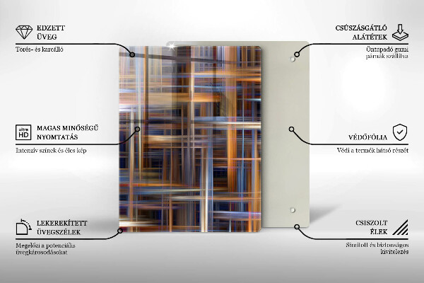 Steklena podloga za rezanje Rumena