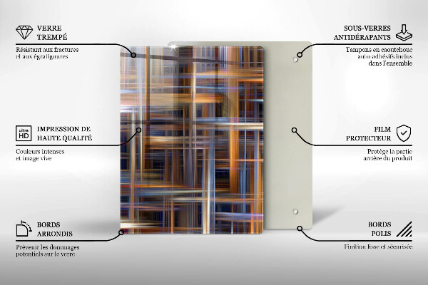 Steklena podloga za rezanje Rumena