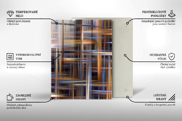 Steklena podloga za rezanje Rumena