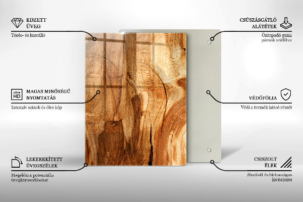 Steklena podloga za rezanje Rdeča čili paprika