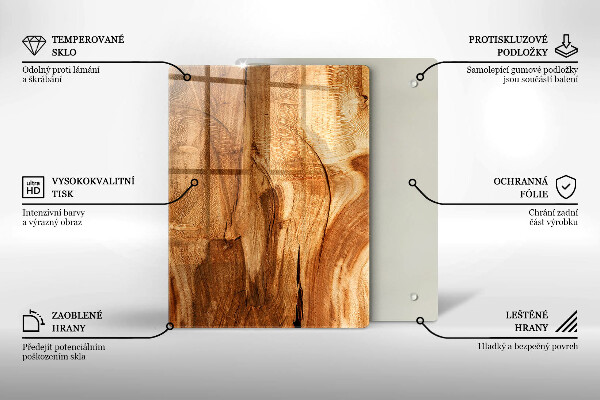 Steklena podloga za rezanje Rdeča čili paprika