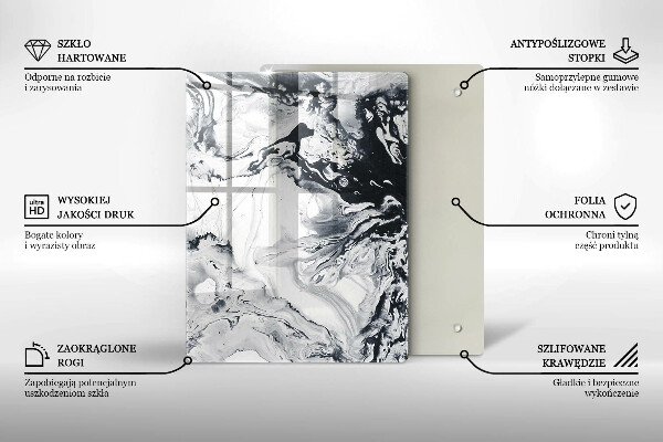 Steklena podloga za rezanje Sadež limone