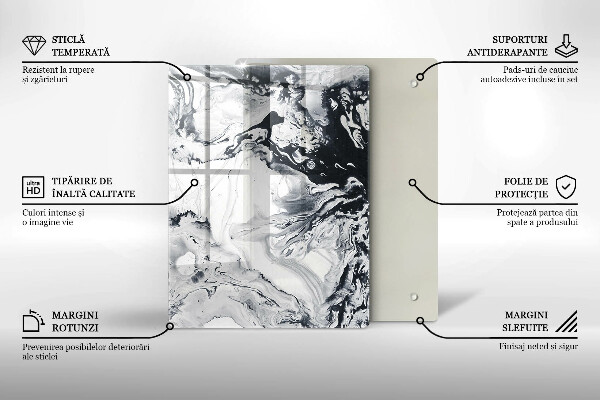 Steklena podloga za rezanje Sadež limone