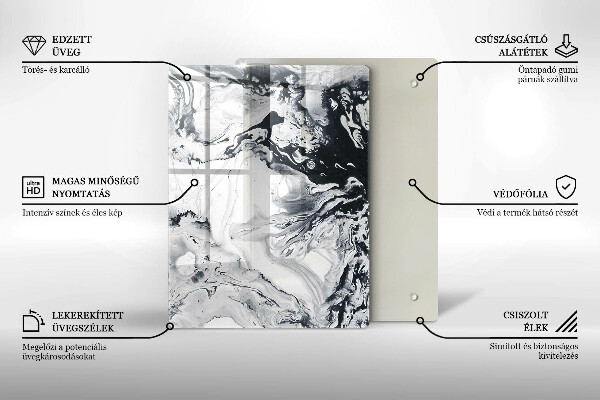 Steklena podloga za rezanje Sadež limone