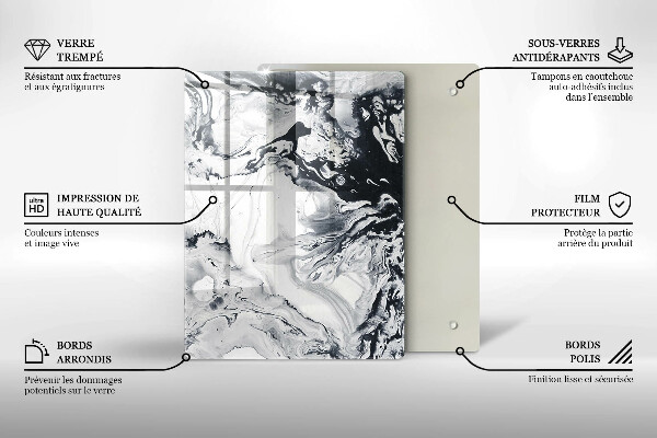 Steklena podloga za rezanje Sadež limone